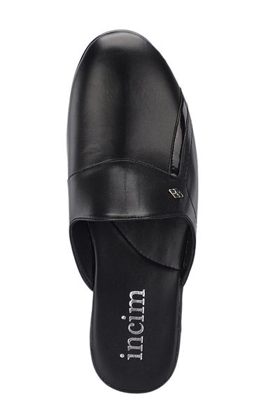 İncim Comfortable Light Guest & Home & Bundle & Dowry and Groom Slippers Men's Black