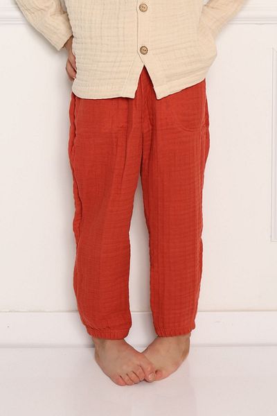 Cuckoo Cotton Muslin Pants Kids - 4 Layers Muslin Fabric