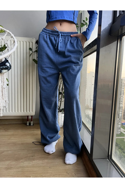 Gofeel Harajuku Street Mavi Baggy Tech Ayarlanabilir Eşofman Altı