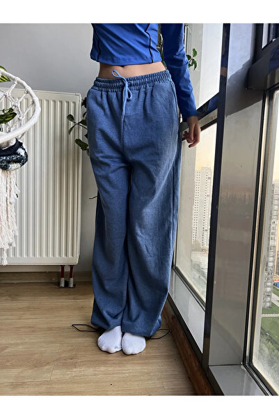 Gofeel Harajuku Street Mavi Baggy Tech Ayarlanabilir Eşofman Altı