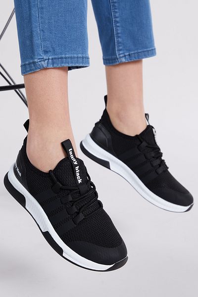 Tonny Black Unisex Schwarz Weiß Sportschuhe Tbqnt