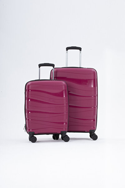 HSR SİLİKON KIRILMAZ PP VALİZ 2 Lİ SET (ORTA BOY+ KABİN BOY)