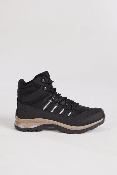Tonny Black Unisex Μαύρες Ασημένιες Μπότες Trekking Tb1823