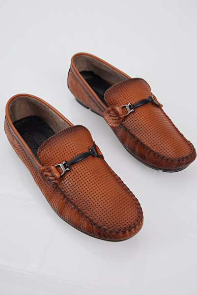 Tonny Black Мъжки мокасини от естествена кожа с детайлна катарама и удобна кройка