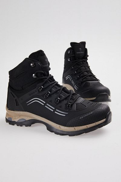 Tonny Black Unisex Μαύρες Καπνιστές Μπότες Trekking Tb1821