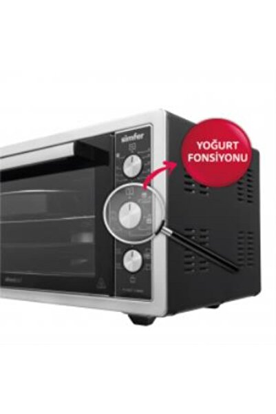 Simfer SİMFER 4507 KÖŞELİ FIRIN-İNOX-45 LT