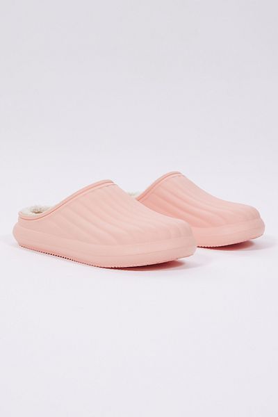 Tonny Black Women's Powder Comfortable Fit Closed Front Wool Inside Winter Eva House Slippers