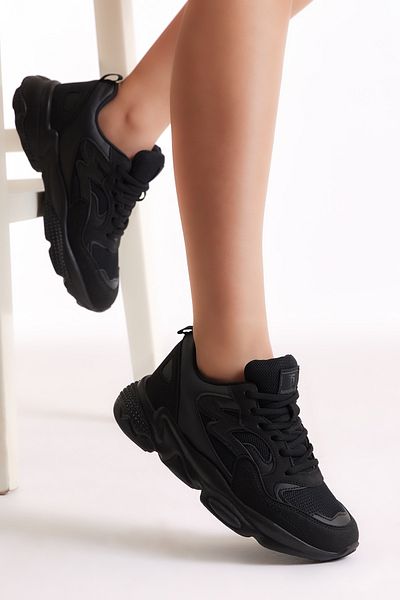 Tonny Black Schwarze Unisex-Sportschuhe Tb251