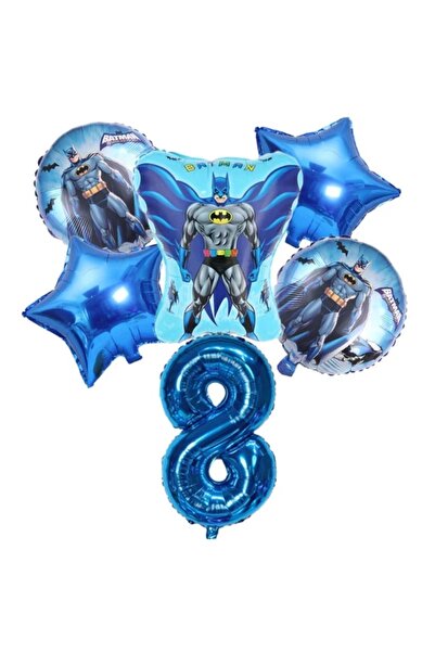 MFM Σετ μπαλόνια αλουμινόχαρτο Batman για 8 ετών 100 εκ.