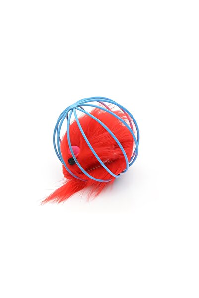 HAYHAYPETSHOP Peluş Fare Kafes Topu Kedi Oyuncağı