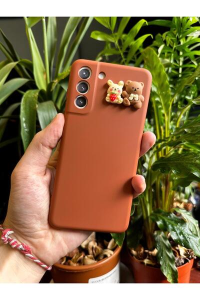 Tria حافظة هاتف من السيليكون بتصميم دمية دب مخملية متوافقة مع هاتف Samsung Ga...