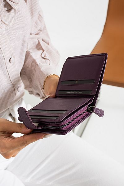 Grande 2601 Model Genuine Leather Women's Stylish Wallet with Card Holder and Coin Compartment - DAMSON