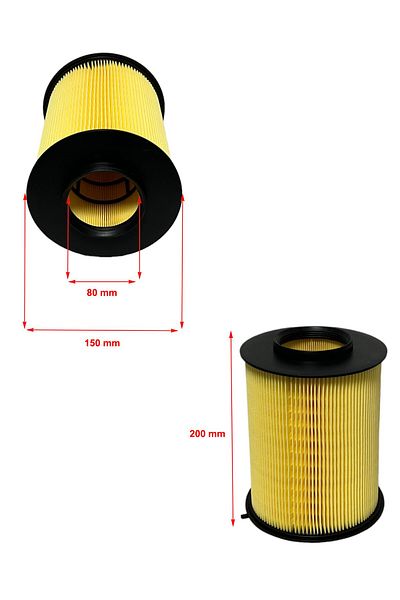 WUNDER Ford Focus-II Pipe Type 2004-2012 Air Filter