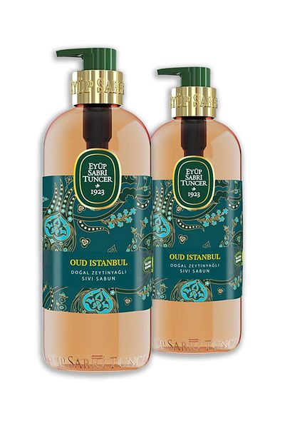 Eyüp Sabri Tuncer Oud Istanbul Natural Olive Oil Liquid Soap 500 ml X 2 Pieces
