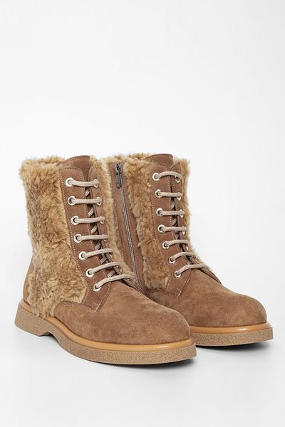 Tamer Tanca Genuine Leather Women's Boots - Casual 33 95004 Bn Boots Sk23/24