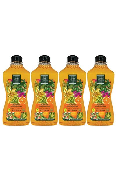 Eyüp Sabri Tuncer Est Bodrum Tangerine Natural Olive Oil Liquid Soap 1.5lt X 4