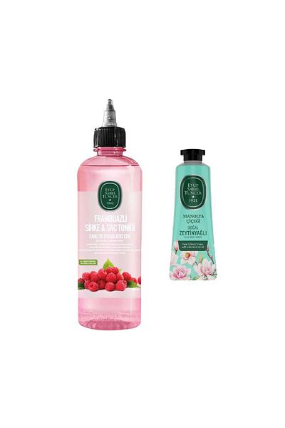 Eyüp Sabri Tuncer Raspberry Vinegar & Hair Tonic 500 Ml and Magnolia Flower 50 Ml
