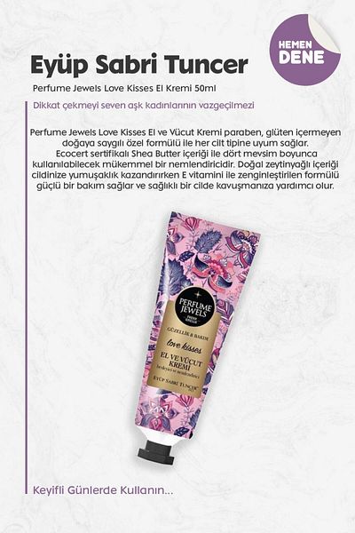 Eyüp Sabri Tuncer Perfume Jewels Love Kisses - Hand Cream 50ml