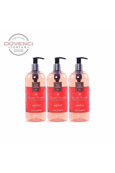 Eyüp Sabri Tuncer Düvenci Wholesale Amber Liquid Soap Set 500 ml Pack of 3