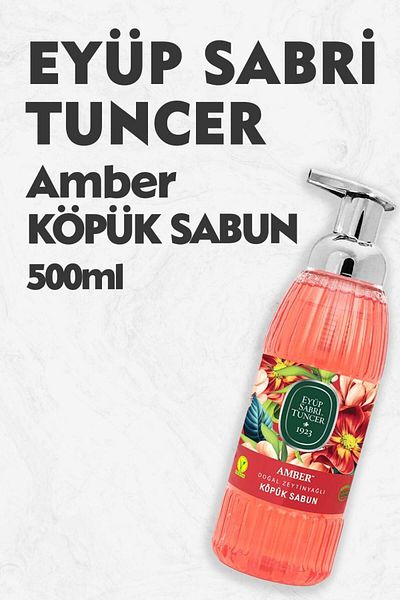 Eyüp Sabri Tuncer Amber Foam Soap with Olive Oil 500 ml
