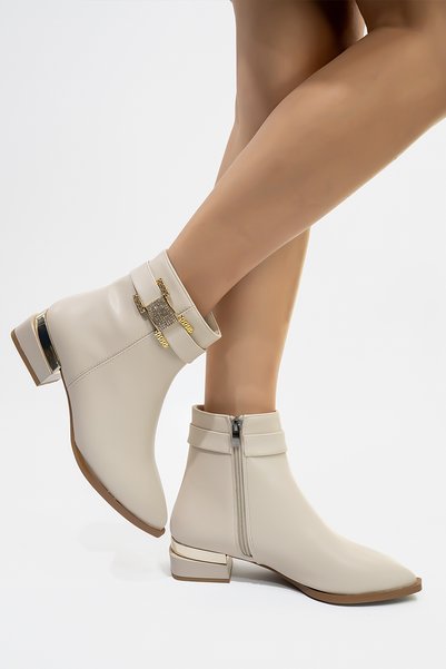 Shupe Women's Skin Stone Detailed Heeled Boots