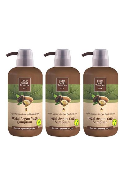 Eyüp Sabri Tuncer 600 ml Argan Oil Shampoo - X 3 Pack