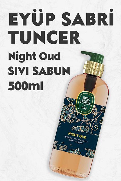 Eyüp Sabri Tuncer Night Oud Natural Olive Oil Liquid Soap 500 ml