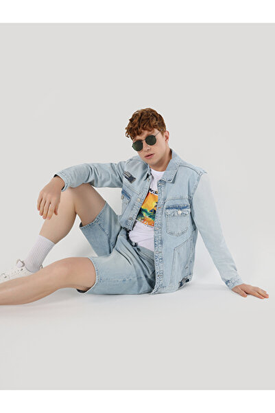 Colin's Denim albastru deschis - Jachetă pentru bărbați cu ajustare normală