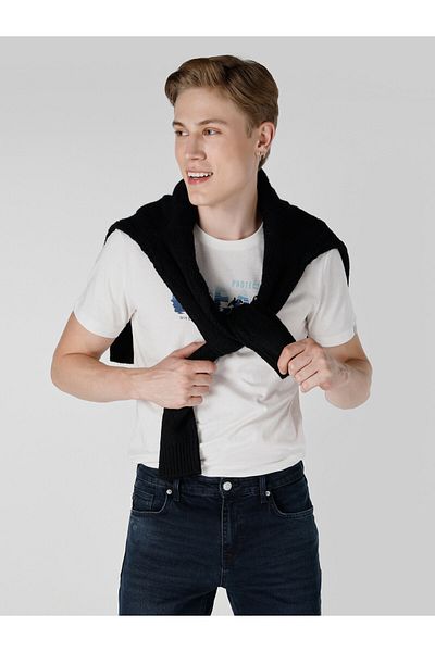 Colin's Tricoturi negre Pulover pentru bărbați - Regular Fit