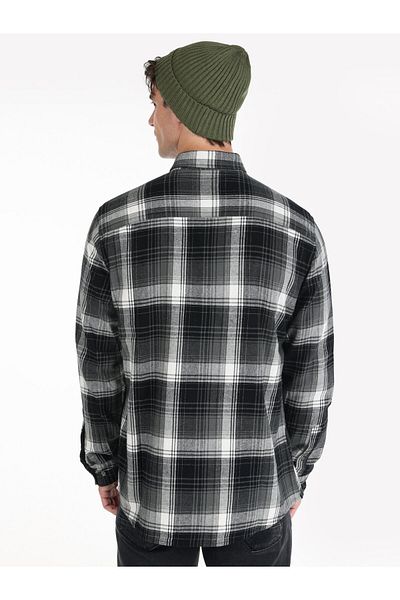 Colin's Anthracite Men's Long Sleeve Shirt - Regular Fit Checked