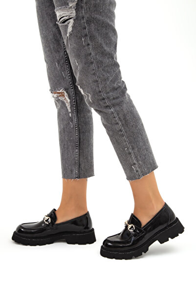 Tamer Tanca Kadın Hakiki Deri Loafer Ayakkabı 33 1000-1 Bn Ayk Sk22/23