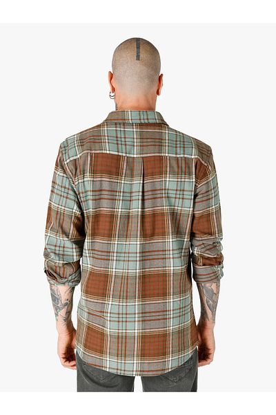 Colin's Green Men's Long Sleeve Shirt - Regular Fit Checked