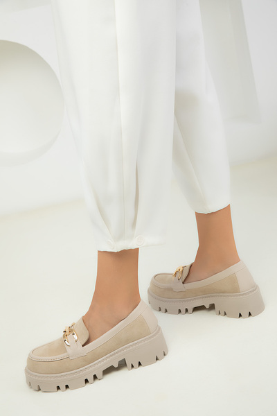 SOHO Beige Women's Casual Shoes 18506