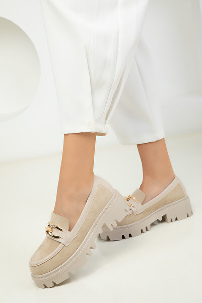 SOHO Beige Women's Casual Shoes 18506