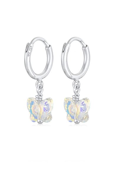 ELLI Ohrringe Creolen Schmetterling 925 Gümüş