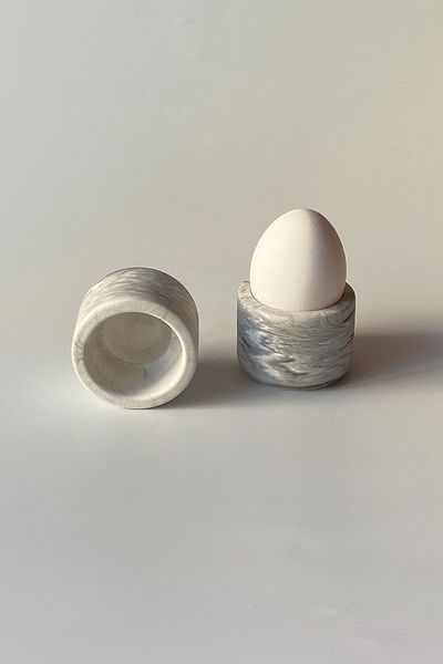 sin istanbul 2-Piece Egg Cup Marble Pattern
