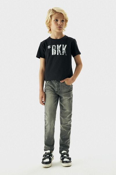 Bikkembergs Bg Store Boy's Gray Pants 23fw0bk1870