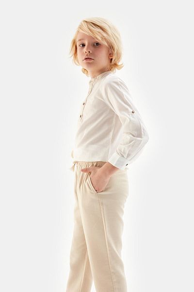 Nebbati Bg Store Boy Pantaloni Bej 23ss2nb3216