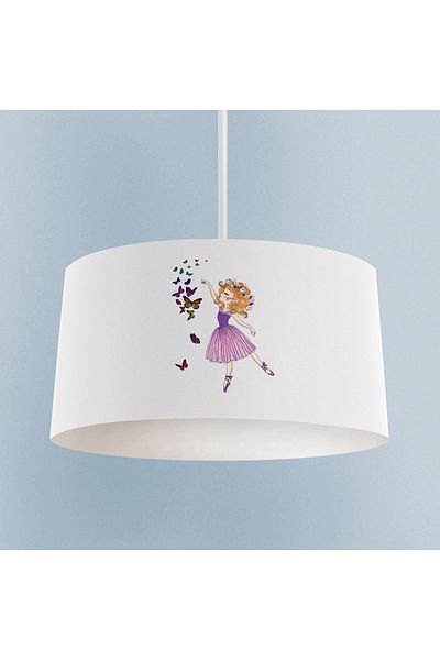 BAMBAŞKA MODA BABY AND KIDS ROOM Butterfly Princess Girl Patterned Chandelier