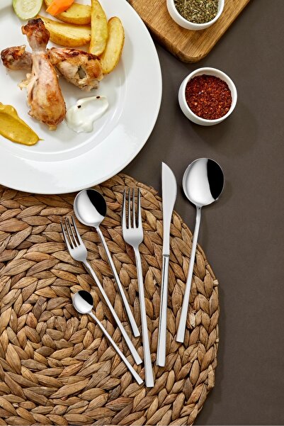 Demir Çeyiz DMR life Madrid 60 Parça 12 Kişilik Lüx Çatal Kaşık Takımı