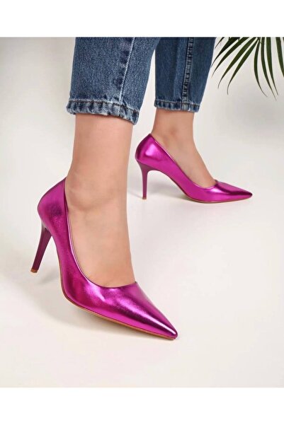 Leyna Women's Fuchsia Stiletto Classic Heeled Shoes