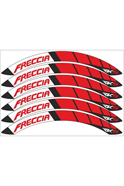 PROMOT RKS FRECCİA 150 JANT KAPLAMA JANT ŞERİDİ FRECCİA KIRMIZI RENK STİCKER ...