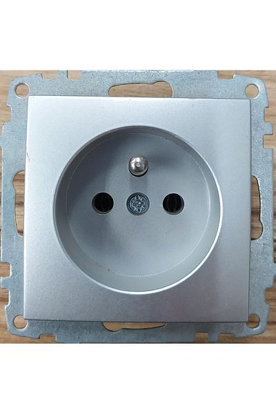 ELBİ Zena Metallic Gray UPS Socket Mechanism