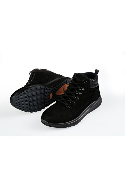 Esse ERKEK HAKİKİ DERİ NUBUK BAĞCIKLI CASUAL DOLGU TABAN BOT