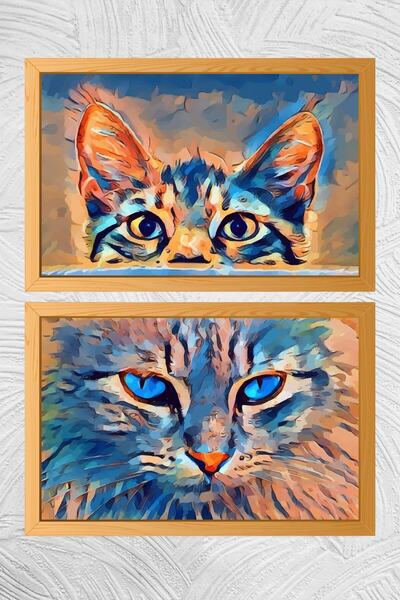 UNT Σετ ζωγραφικής 2 τεμαχίων με εμφάνιση πλαισίου