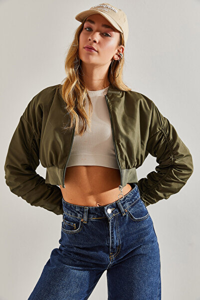 Bianco Lucci Dámský Bomber kabát se stahovací šňůrkou