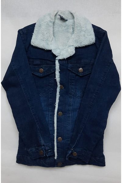 WYS Fur Denim Jacket 2 Years Old Large Choice