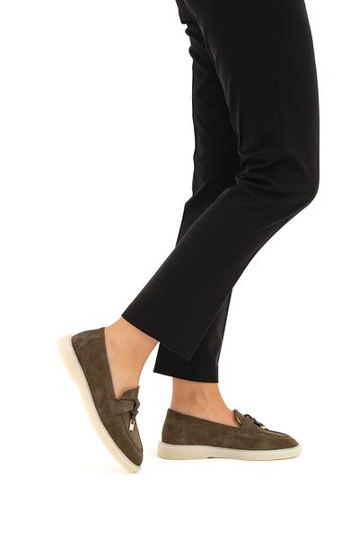 Tamer Tanca Women's Genuine Leather Loafer Shoes 902 8113 Bn Ayk Sk22/23