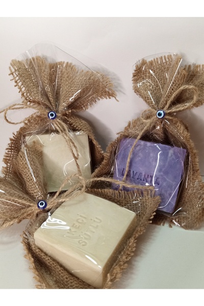 NATURALMIX Çeyiz Sabun Seti - Lavanta - Zeytinyağlı - Keçi Sütü Sabunu