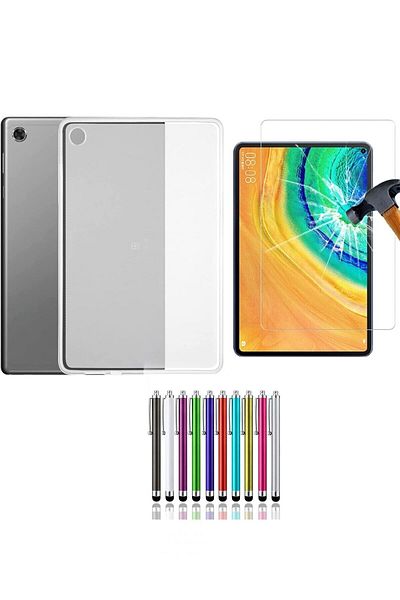 Huawei حافظة سيليكون متوافقة مع MatePad SE 2022 (AGS5-W09) + واقي شاشة نانو + قلم